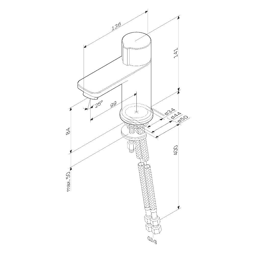 F85A02500 X-Joy, TouchReel смеситель для умывальника, хром, шт. F85A02500 X-Joy, TouchReel смеситель для умывальника, хром, шт.
