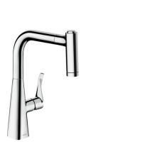 Смеситель для кухни, Hansgrohe, Metris M71, тип открывания воды-однорычажный, тип регулирования воды-керамический картридж, монтаж-на раковину/столешницу, отверстия для монтажа-1, высота, мм-332, вынос излива, мм-211, тип излива-выдвижной, поворотный  на  Смеситель для кухни, Hansgrohe, Metris M71, тип открывания воды-однорычажный, тип регулирования воды-керамический картридж, монтаж-на раковину/столешницу, отверстия для монтажа-1, высота, мм-332, вынос излива, мм-211, тип излива-выдвижной, поворотный  на