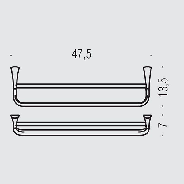 Colombo Land, Полотенцедержатель, цвет: хром Colombo Land, Полотенцедержатель, цвет: хром