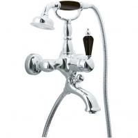 Смеситель для ванны(душ.комплект) TRADIZIONALE NERO (Хром)_Комплект