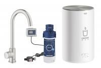 Вертикальный вентиль и бойлер GROHE Red Mono, бойлер M-size, суперсталь, (127179) Вертикальный вентиль и бойлер GROHE Red Mono, бойлер M-size, суперсталь, (127179)