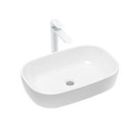 Комплект 2 в 1 Lavinia Boho Bathroom Sink 21510041, накладная фарфоровая раковина 54 см, смеситель