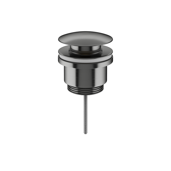 Донный клапан универсальный Ceramicanova 70003GG с системой "Клик - Клак" латунь вороненая сталь ПВД (PVD)