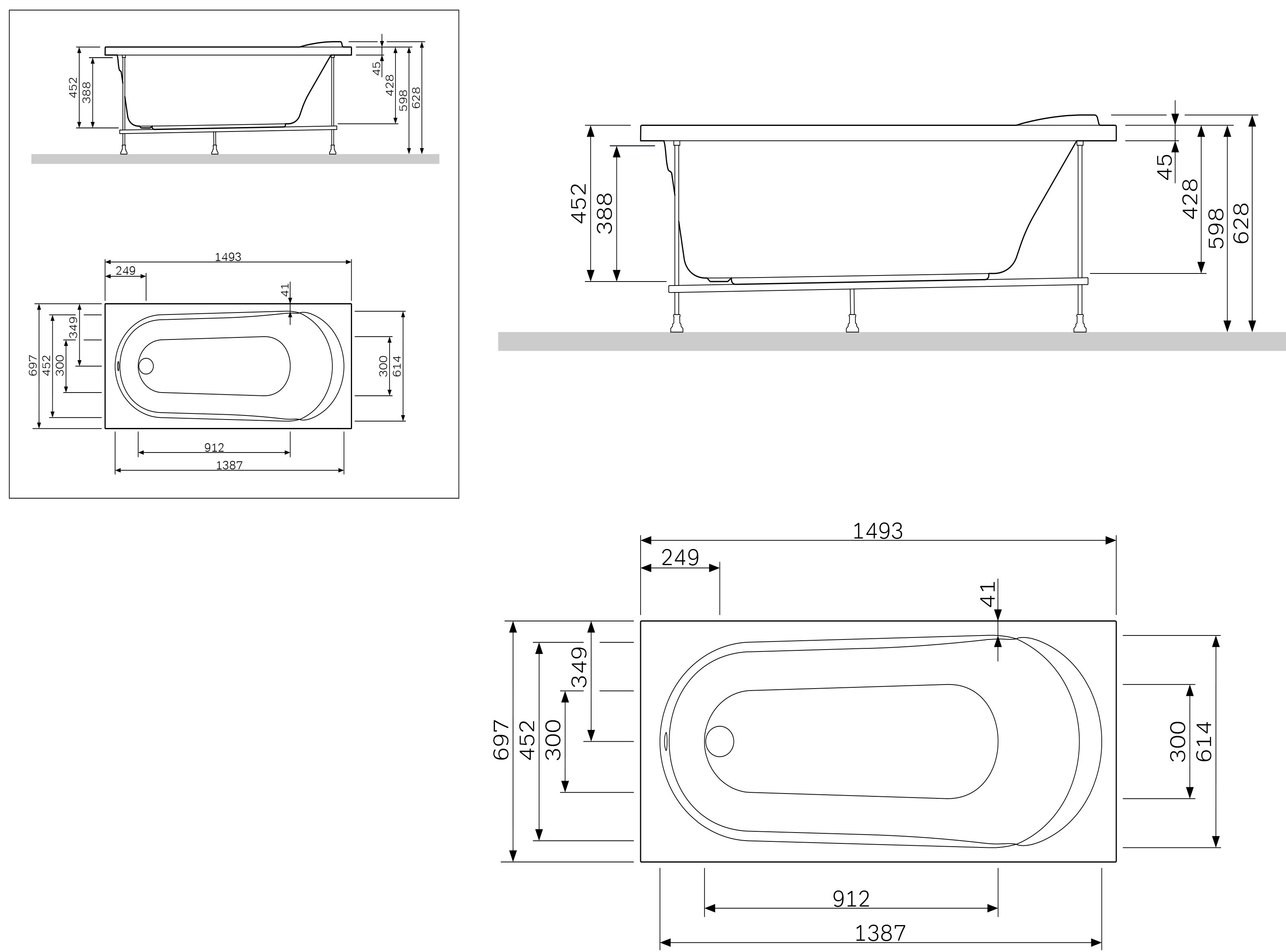 W85A-150-070W-P Панель фронтальная (универсальная) для ванн Joy/Spirit, 150 см, шт W85A-150-070W-P Панель фронтальная (универсальная) для ванн Joy/Spirit, 150 см, шт