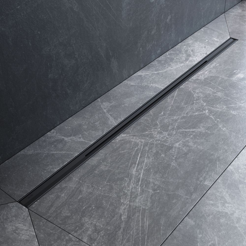 W01SC-S11-100-05BM MasterFlow Трап для душа линейный универс затвор Slim line 100см цвет черн мат W01SC-S11-100-05BM MasterFlow Трап для душа линейный универс затвор Slim line 100см цвет черн мат