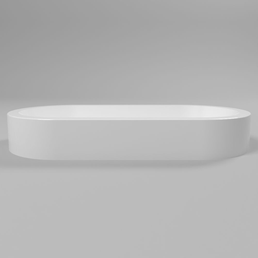 Умывальник WHITECROSS Malachite D 70x35 (белый глянец) иск. камень