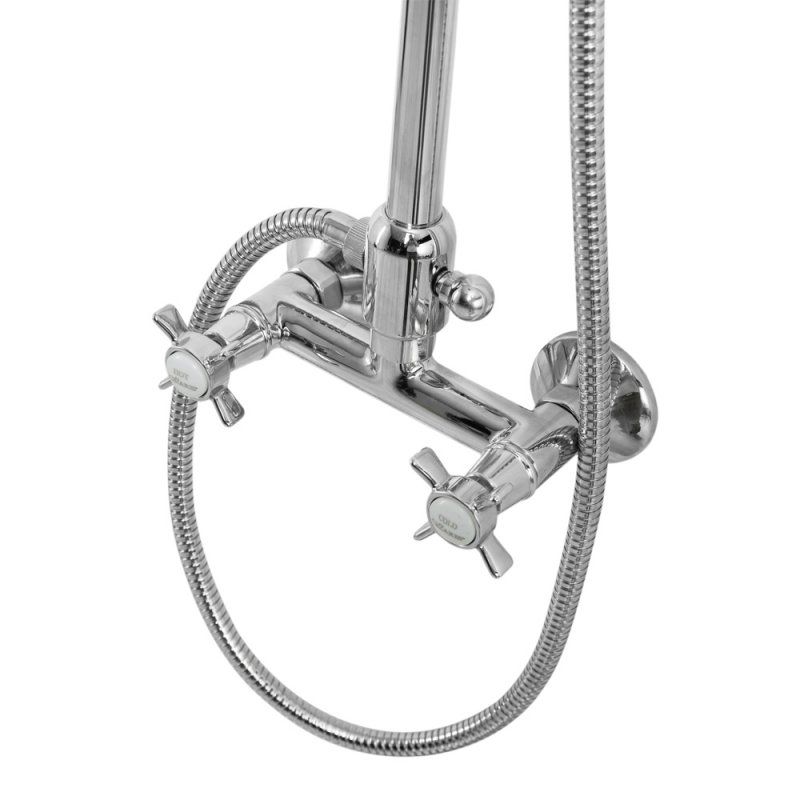 Душевая стойка со смесителем, верхним и ручным душем CEZARES LORD-CD