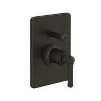 GESSI VENTI20 Смеситель встраиваемый, однорычажный, с переключателем на 2 положения, внешняя часть, цвет Aged Bronze