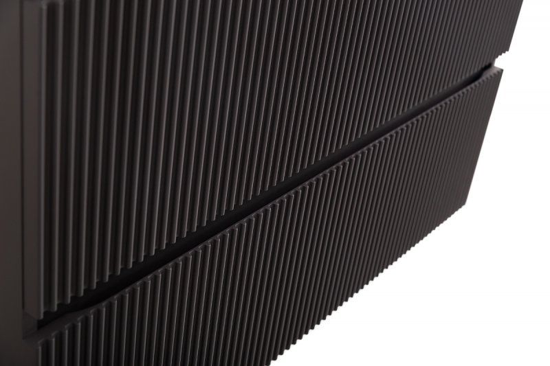 UNO База под раковину подвесная с фрезерованными ручками по всей длине фасада с двумя выкатн. ящ., Темно-Серый Мат., 1000x455x608, UNO-1000-2C-SO-GSO, артикул UNO-1000-2C-SO-GSO