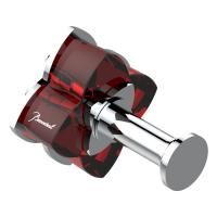 THG PETALE DE CRISTAL ROUGE Крючок одинарный, цвет хром THG PETALE DE CRISTAL ROUGE Крючок одинарный, цвет хром