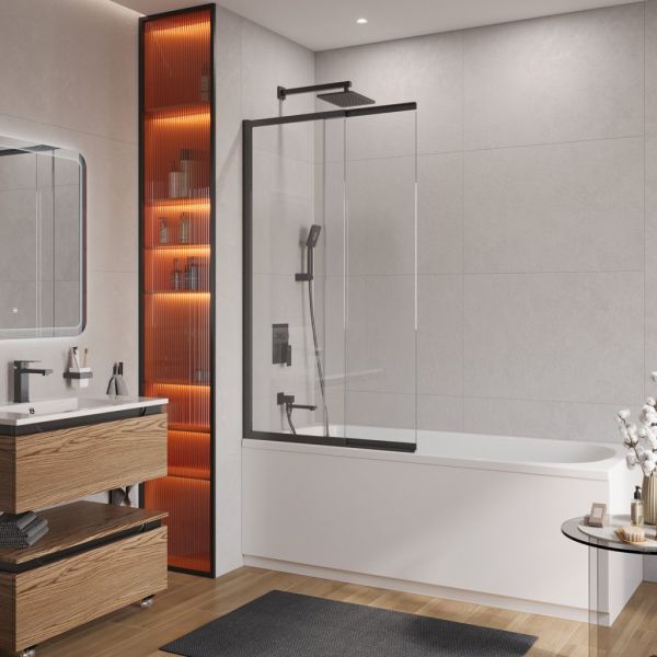 SLIDER-FIX-VF-11-100/150-C-Cr Душевая шторка на ванну