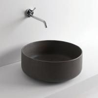 ArtCeram COGNAC Раковина накладная , 42 см, без отв под смеситель, без слив-перелива, цвет nero roma