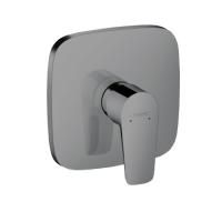 Смеситель для душа, Hansgrohe, Talis E, тип открывания воды-однорычажный, тип регулирования воды-керамический узел смешивания, тип установки-встраиваемый, внутренняя часть-необходимо заказать, цвет-шлифованный черный хром, комплектация-розетка, рукоятка,  Смеситель для душа, Hansgrohe, Talis E, тип открывания воды-однорычажный, тип регулирования воды-керамический узел смешивания, тип установки-встраиваемый, внутренняя часть-необходимо заказать, цвет-шлифованный черный хром, комплектация-розетка, рукоятка,