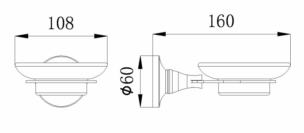 Мыльница Rush Corsica CO42411 Хром, артикул CO42411