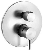 Смеситель для ванны Paffoni Stick SK019ST (с внутренней частью) сталь