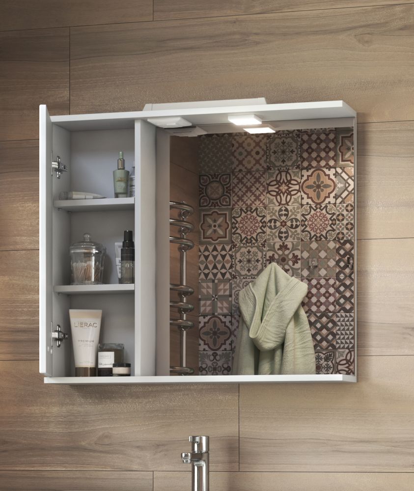 Зеркало со шкафом VIGO Diana z.DIA.80.L.El, 80 см, артикул z.DIA.80.L.El