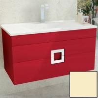 Тумба с раковиной SanVit Квадро Lux New 90 kkvadn090 в цвете Ral подвесная Желтый глянец Тумба с раковиной SanVit Квадро Lux New 90 kkvadn090 в цвете Ral подвесная Желтый глянец