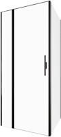 Душевой уголок Allen Brau Priority 90x100 3.31003.BBA + 3.31021.BBA черный браш