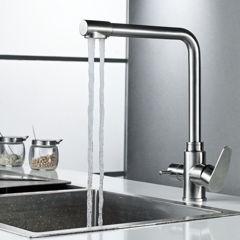 Смеситель для кухни Haiba HB76802, сталь