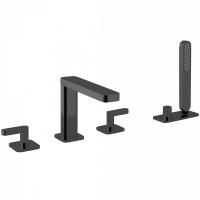 Смеситель на борт ванны Webert Living LV730401560 Черный матовый