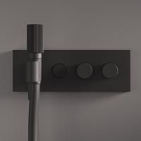 Fima Carlo Frattini Switch ON Смеситель для душа, встраиваемый, с ручным душем и переключателем на 2 выхода, цвет: чёрный матовый Fima Carlo Frattini Switch ON Смеситель для душа, встраиваемый, с ручным душем и переключателем на 2 выхода, цвет: чёрный матовый