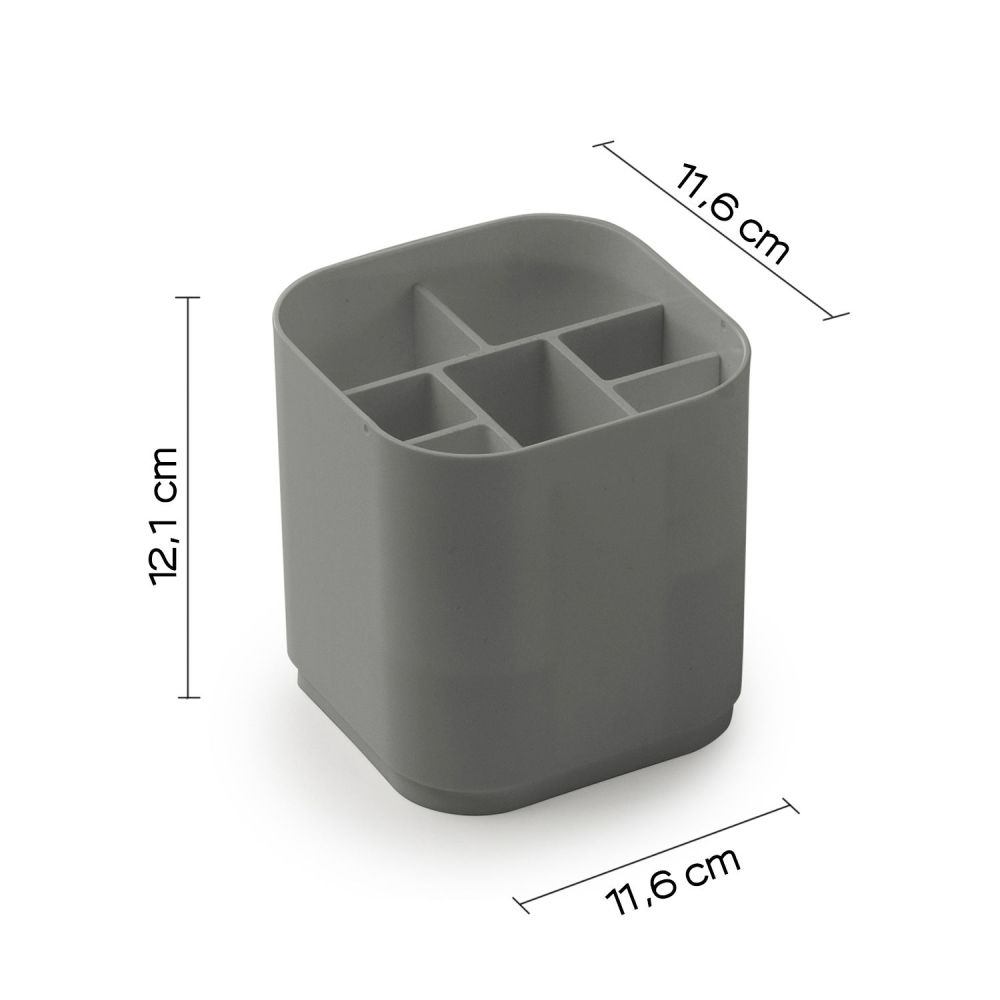 Gedy Seventy, органайзер для зубных щеток, цвет серый (без упаковки), артикул 6300(08)