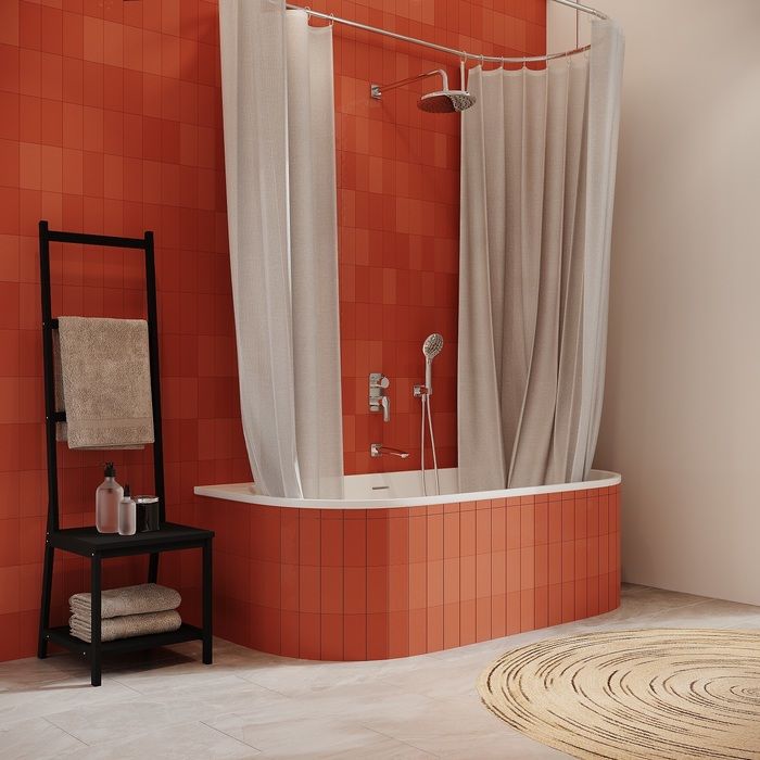 Душевая система скрытого монтажа с тропическим душем, ручным душем и изливом, Ray, IDDIS, (RAYSB03i68), артикул RAYSB03i68