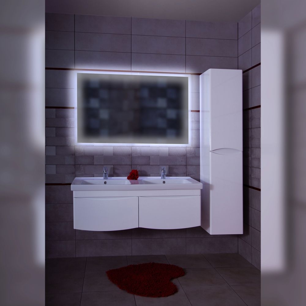 Комплект мебели для ванной Бриклаер ВЕГА 125, белый, артикул ВЕГА 125