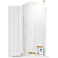 Зеркало со шкафом Бриклаер Анна 60 с подсветкой Белое L