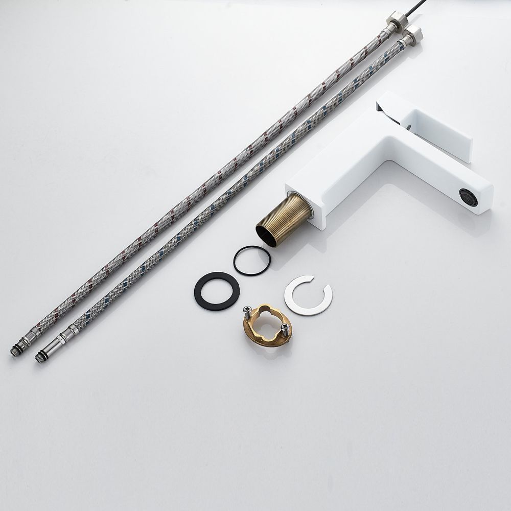 Смеситель для раковины Rose R1801C-1, белый