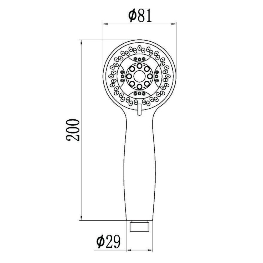 Душевая лейка Savol S-OP1023, хром, артикул S-OP1023