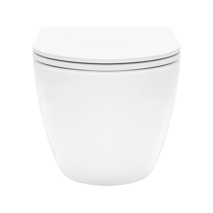 Унитаз, TECE, TeceSpring R, безободковый (с открытым смывным краем), тип установки-подвесной, ширина, мм-360, глубина, мм-530, высота, мм-350, форма чаши-овальная, выпуск-горизонтальный, материал-керамика, сиденье-в комплекте, цвет-белый, в усиленной упак