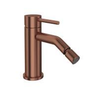 Смеситель для биде ETERNA однорычажный с донным клапаном 3/8”, брашированная медь, pvd