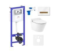 Комплект для подвесного унитаза 7 в 1 Lavinia Boho Relfix Smart V-Clean 87561195