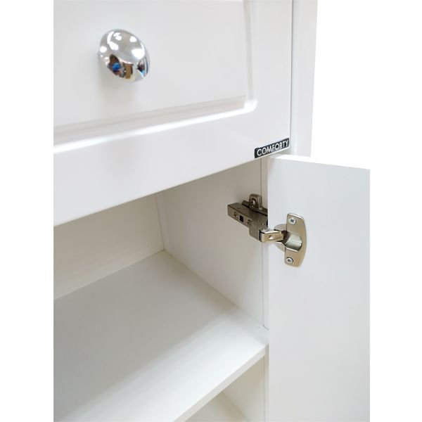 Шкаф полупенал Comforty Тбилиси 40 3132633 Белый глянец