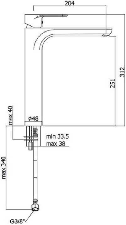 Смеситель для раковины Paffoni Green GR081CR