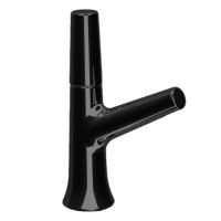 Смеситель для раковины, Cisal, Vita, тип открывания воды-однорычажный, монтаж-на раковину/столешницу, отверстия для монтажа-1, высота, мм-200, вынос излива, мм-100, тип излива-неподвижный, донный клапан-есть, цвет-черный матовый