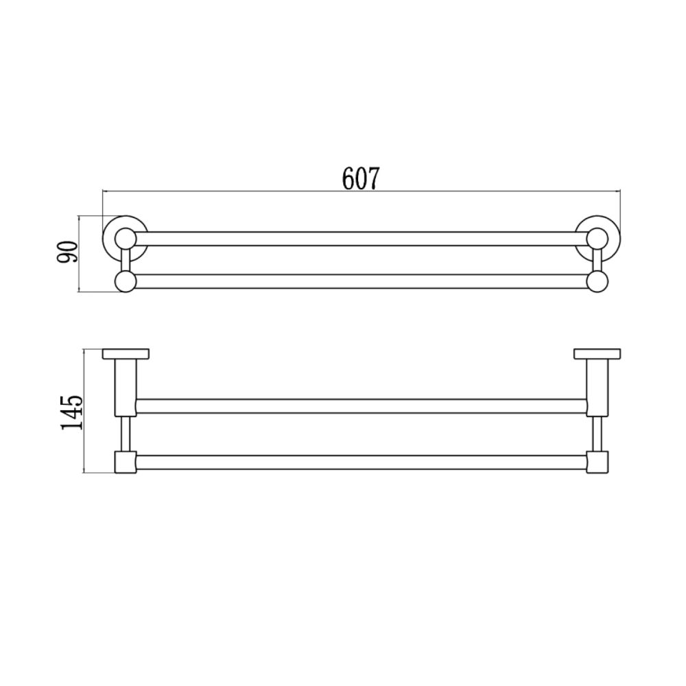 Полотенцедержатель Savol S-005649, сатин