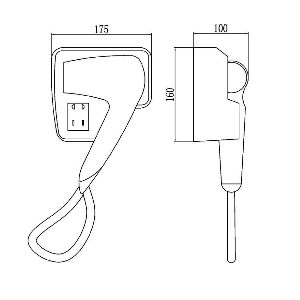 Настенный фен Savol S-CF8629, белый, артикул S-CF8629