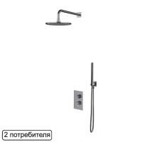 Термостатическая душевая система скрытого монтажа OMNIRES CONTOUR SYSCT11CR (хром)