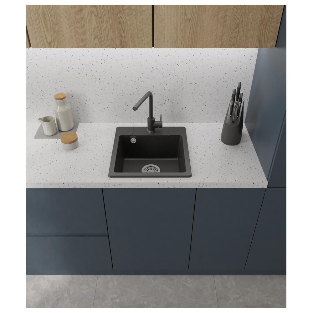 Кухонная мойка GranFest URBAN 245, черный, артикул 245 черный