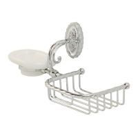 EDERA Мыльница с корзинкой настенная, керамика/хром