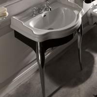 KERASAN Retro 73, раковина 73*54см с 1 отв. под смеситель, цвет: белый