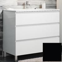 Тумба с раковиной SanVit Авеню-3 120 kavenu3120 в цвете Ral Черный глянец Тумба с раковиной SanVit Авеню-3 120 kavenu3120 в цвете Ral Черный глянец