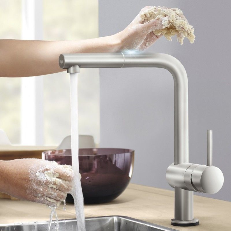 Смеситель сенсорный для кухни GROHE Minta Touch, суперсталь (31360DC1) Смеситель сенсорный для кухни GROHE Minta Touch, суперсталь (31360DC1)