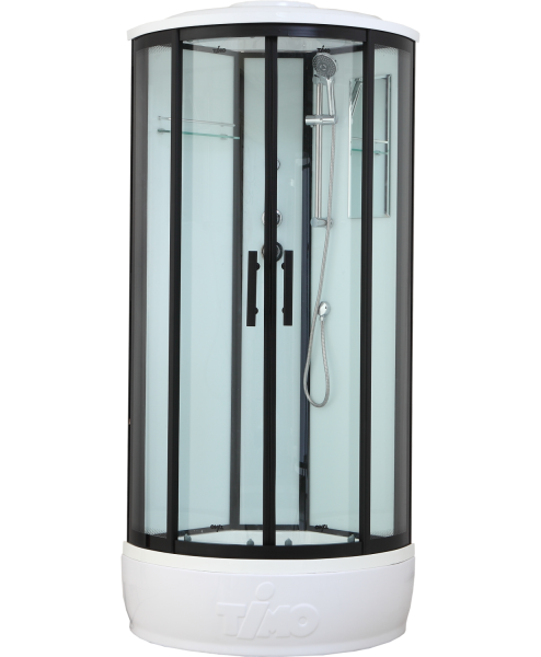 Душевая кабина Timo Standart T-6680 B 80x80 профиль Черный стекло прозрачное