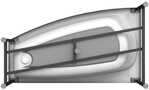 Акриловая ванна Radomir Vannesa Мэги 140х80 R 2-01-0-2-1-211 Белая без гидромассажа