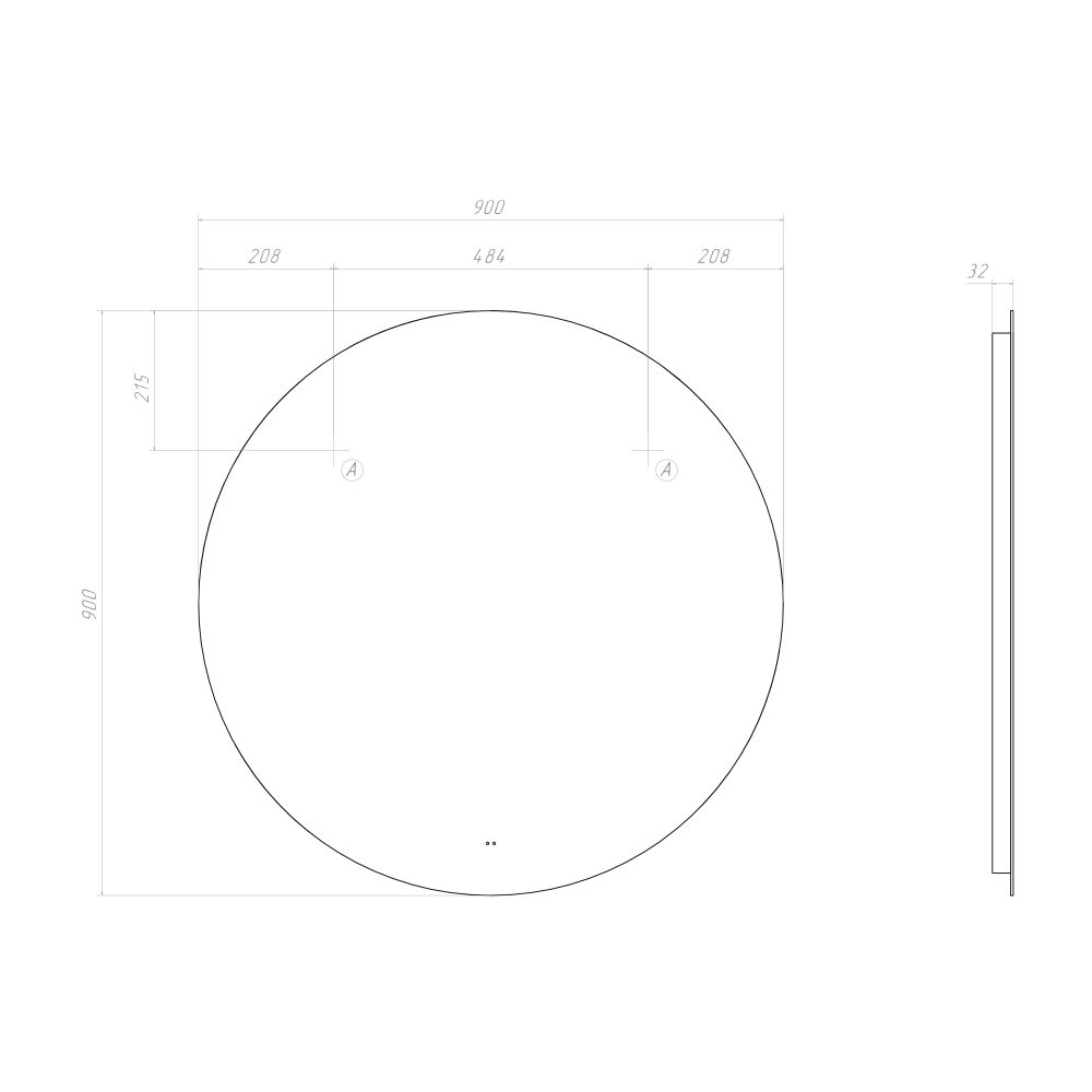 Зеркало VIGO Otti Classic 900, артикул 086