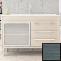 Тумба с раковиной SanVit Новелла Lux 90 knoveln090 с фактурой под дерево Шелк Сталь Тумба с раковиной SanVit Новелла Lux 90 knoveln090 с фактурой под дерево Шелк Сталь