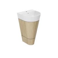 AZZURRA FORMA Раковина 500х500х160 мм., с 1 отверстием для смесителя, с переливом, цвет Белый глянцевый